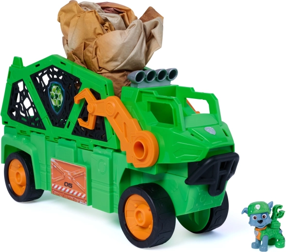 Psi Patrol Dino Rescue pojazd Megasaurus z nadmuchiwanym dinozaurem i figurką Rockiego
