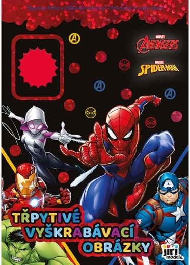 Błyszczące obrazki do zdrapywania Marvel
