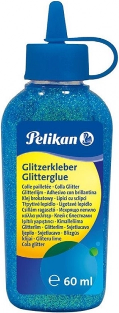 Klej brokatowy PELIKAN 60 ml turkusowy