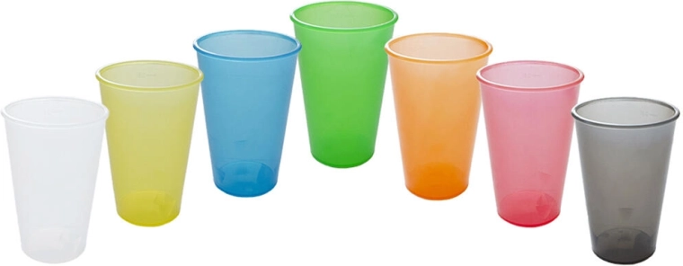 Zwrotny kubek plastikowy 0,3 l – mix kolorów