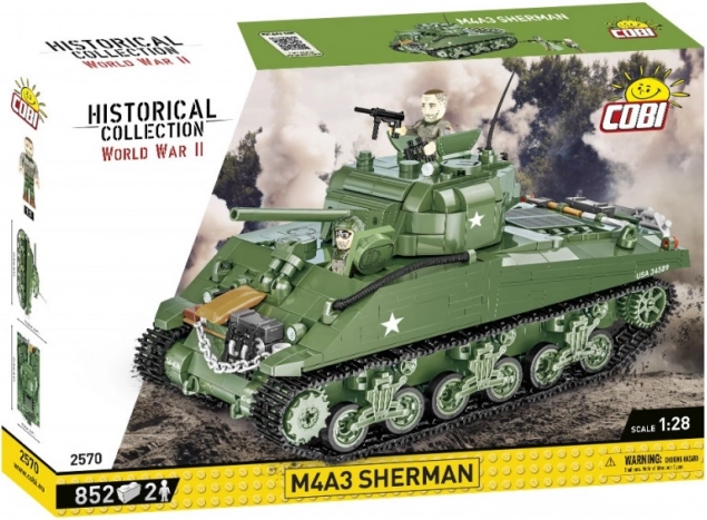 Klocki Historyczna Kolekcja II wojna światowa M4A3 838 elementów
