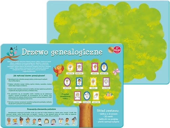 Drzewo genealogiczne – kreatywna tablica dla dzieci