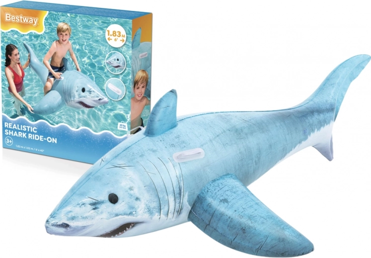 dmuchany rekin do pływania 183 × 102 cm BESTWAY