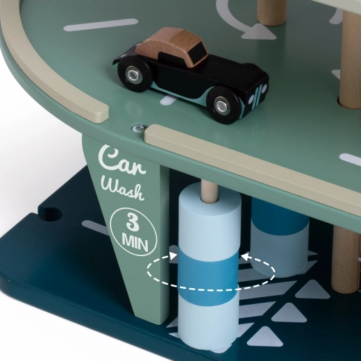 Myjnia i stacja paliw dla realistycznej zabawy