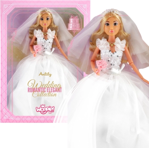 Lalka Woopie Royal Lily panna młoda 30 cm z akcesoriami ślubnymi