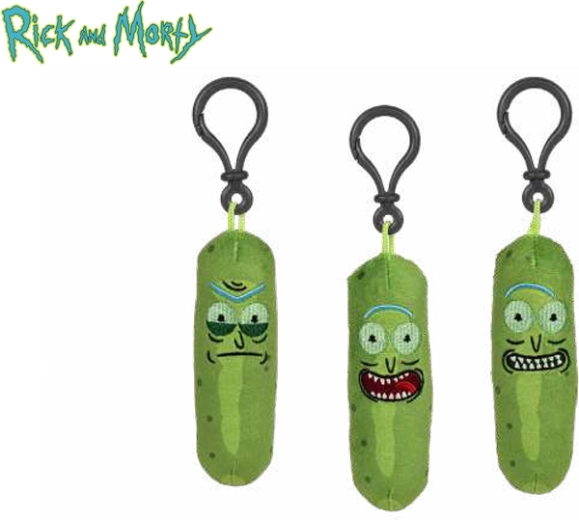 Pluszowa zawieszka do kluczy Pickle Rick z Rick i Morty