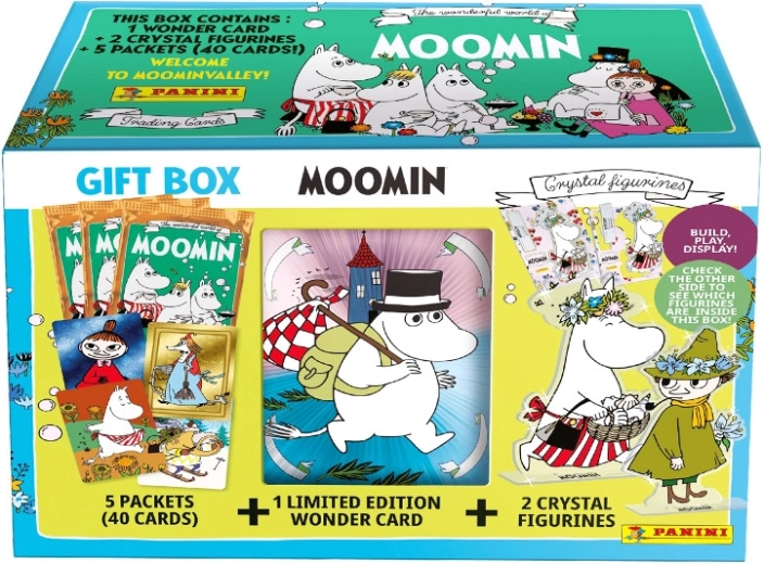Panini pudełko prezentowe z kolekcjonerskimi kartami Muminki