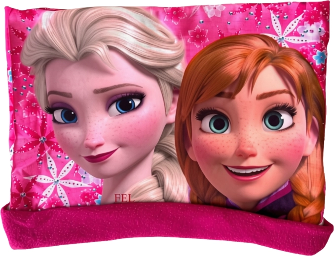 Dziecięcy komin Frozen Elsa i Anna w kolorze fuksji
