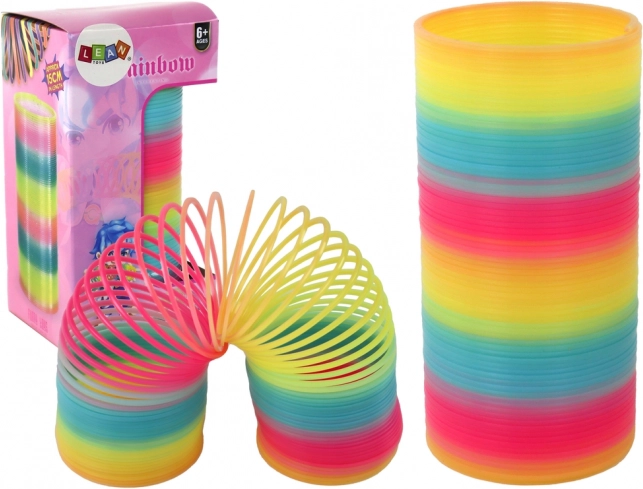 Kolorowa magiczna sprężyna antystresowa 15 CM Zabawka