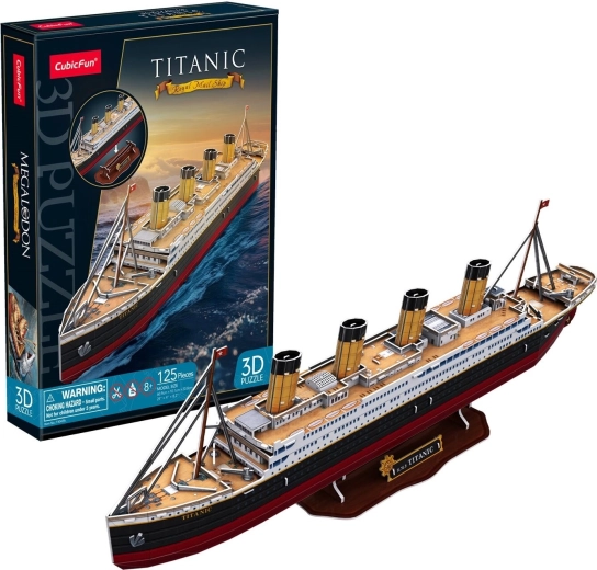 CubicFun puzzle 3D Titanic, 125 elementów