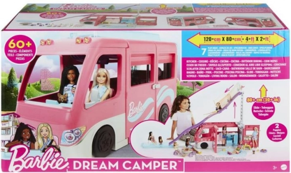 Barbie Dream Camper – kamper z toboganem i ponad 60 akcesoriami