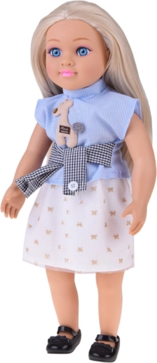 Długie blond włosy do czesania i tworzenia fryzur