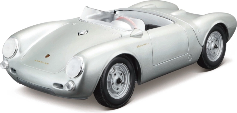 Maisto Porsche 550 A Spyder srebrny model samochodu 1:18