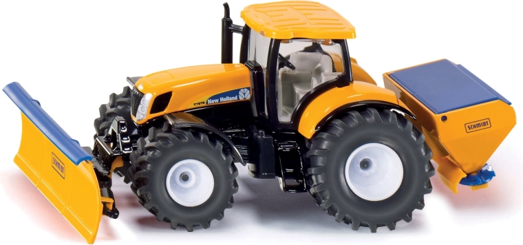 SIKU Super traktor z przednim pługiem i rozsiewaczem soli