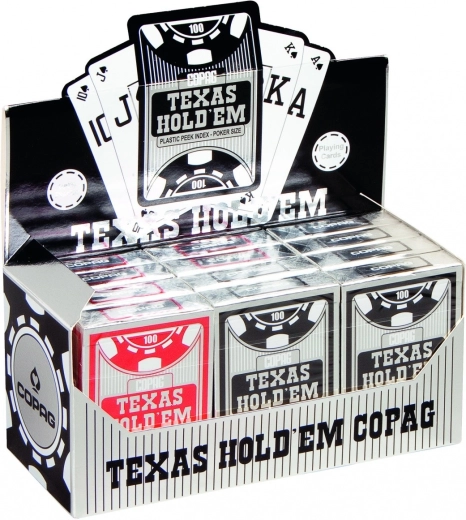Karty pokerowe Texas, czerwone