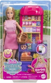 Barbie Malibu – zestaw zakupowy z lalką