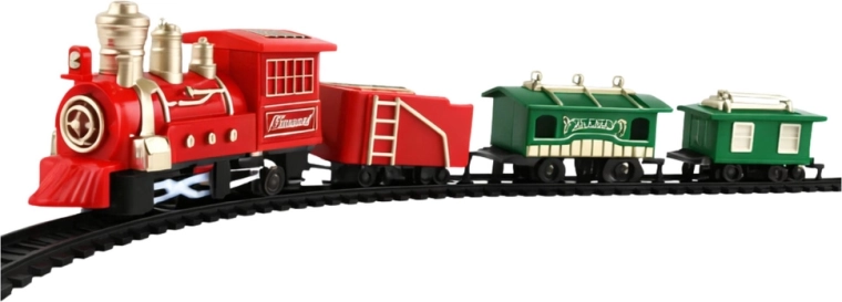 Kompletny 13‑elementowy zestaw z kilkoma wagonami