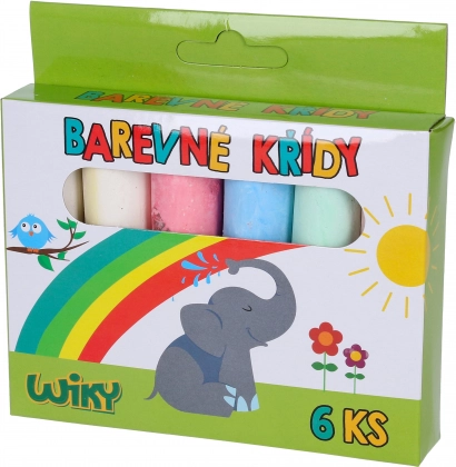 Kolorowe kredy chodnikowe 6 szt.