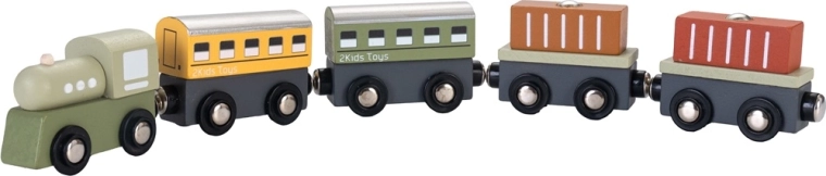 2Kids Toys drewniany pociąg 2 w 1