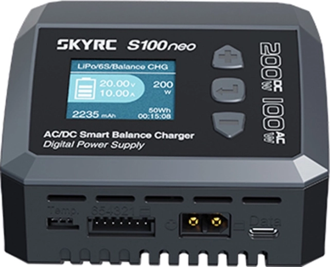 Moc do 200 W z DC i 100 W z AC