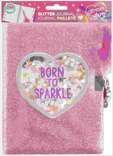 Błyszczący pamiętnik Born to sparkle - 1 sztuka