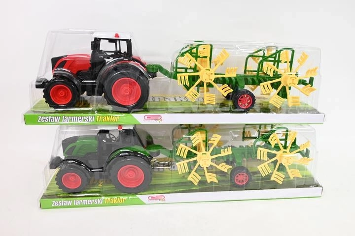 Traktor z maszyną rolniczą – zestaw farmerski dla dzieci