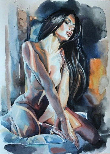 NORIMPEX malowanie diamentowe – akt kobiety 30 × 40 cm
