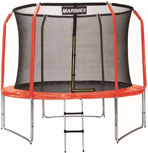 Zestaw osłony sprężyn i rękawów ochronnych do trampoliny 244 cm, czerwony