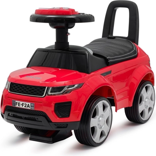 Jeździk dziecięcy BABY MIX Prime SUV czerwony z siedziskiem z ekoskóry