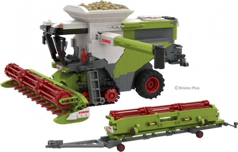 Zestaw konstrukcyjny Brixies Plus Claas Lexion 8900 Terra Trac z przyczepą