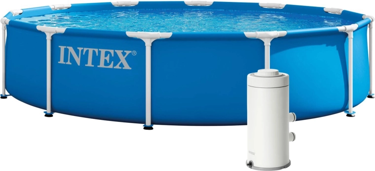 Intex ogrodowy basen stelażowy 305 × 76 cm z pompą filtrującą