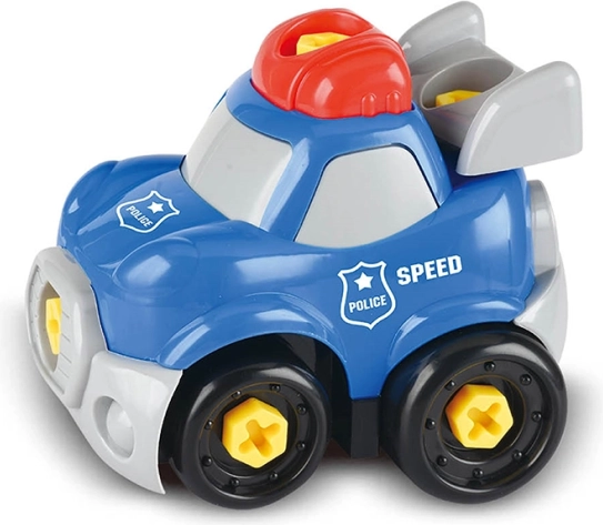 Policyjny samochód do skręcania z narzędziami