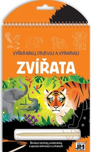 Wydrapuj, odkrywaj, koloruj: Zwierzęta