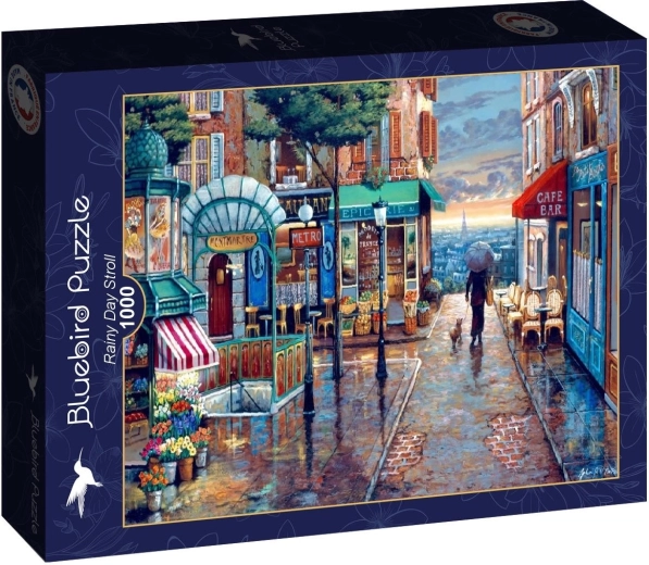 Puzzle Bluebird „Spacer w deszczowy dzień” 1000 elementów
