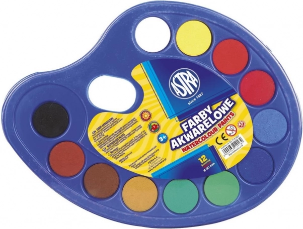 Farby wodne Astra 12 kolorów