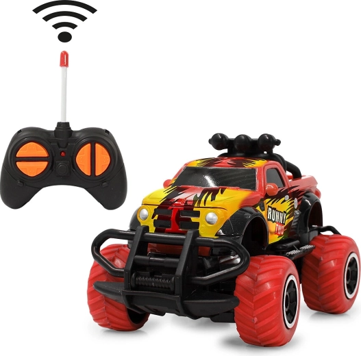Jamara Runny Two RC monster truck 1:43 czerwony 40 MHz
