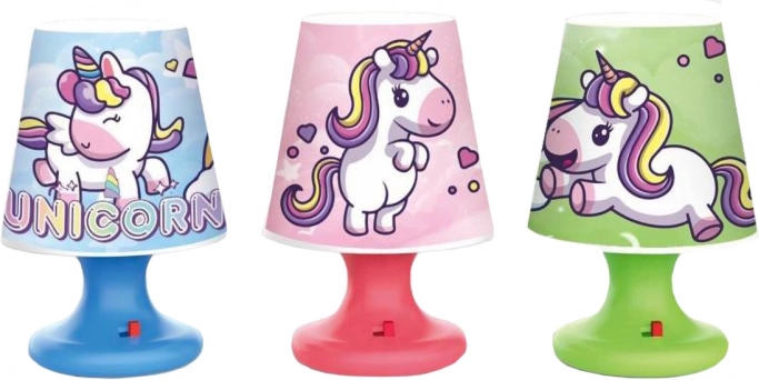 Nocna lampka jednorożec mini 7,2 × 10,9 cm