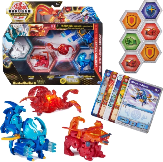 Bakugan Legends bitewny zestaw kolekcjonerski Cycloid z 5 figurkami i kartami