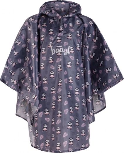 dziecięce pelerynowe ponczo przeciwdeszczowe panda BAAGL XS (90–110 cm)