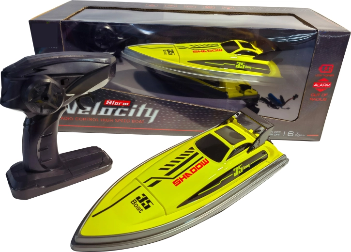R/C łódź wyścigowa Shadow 35 high speed 1:16 żółta/czarna