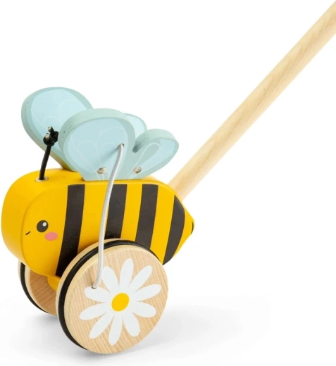Bigjigs Toys drewniany pchacz pszczółka