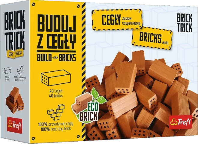 Trefl Brick Trick – zestaw uzupełniający z długimi cegłami – 40 szt.