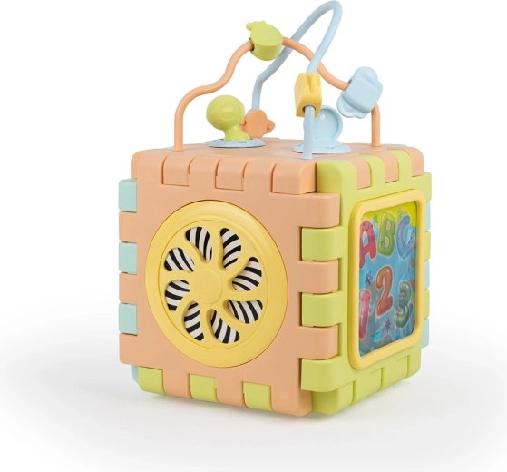 Dolu edukacyjna kostka motoryczna i puzzle 2 w 1