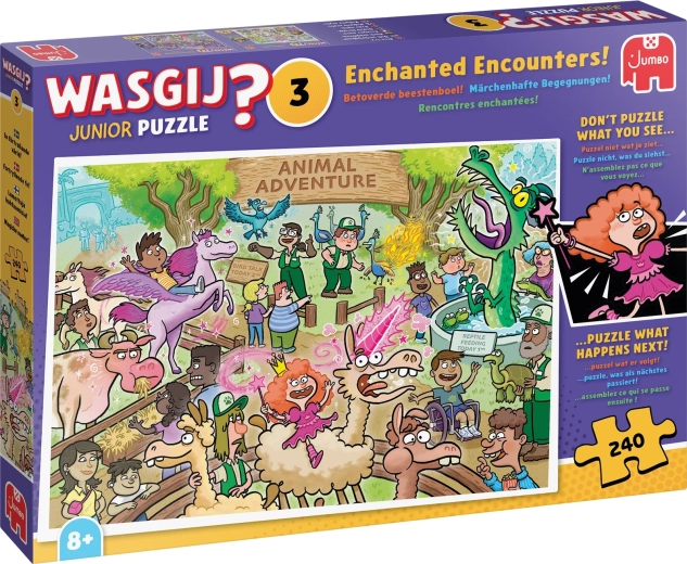 Jumbo Wasgij Junior 3: magiczne spotkanie – puzzle 240 elementów