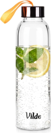 Szklana butelka na wodę Vilde 500 ml z pętelką