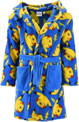 Dziecięcy szlafrok Pokémon Pikachu z kapturem