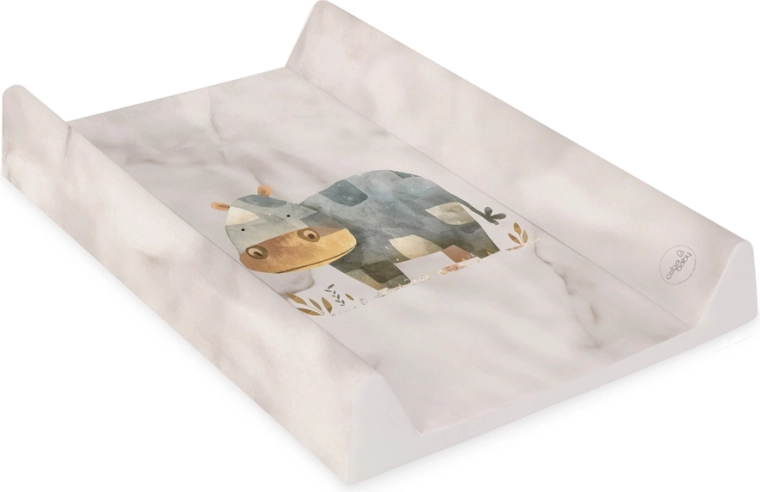 Ceba Baby miękka mata do przewijania Basic Cosy hippo 50 × 70 cm