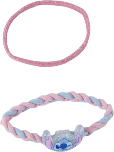 Gumka i pleciona opaska z zawieszką Stitch