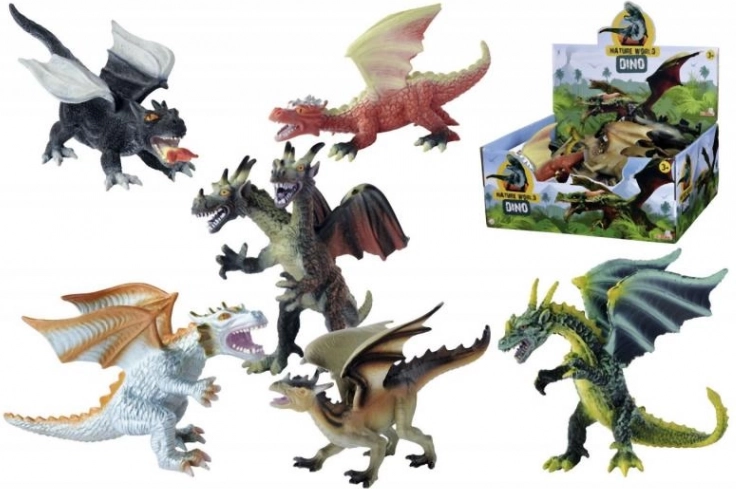 Realistyczne figurki smoków 18–20 cm