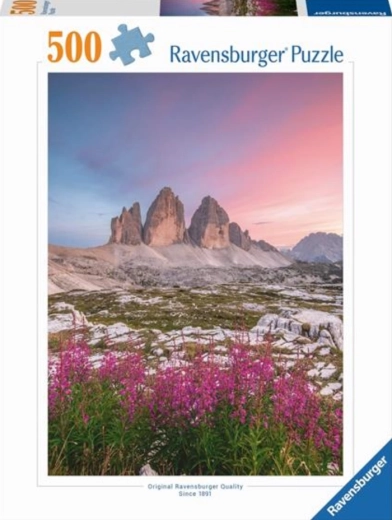 Puzzle Ravensburger Dolomity Tre Cime di Lavaredo 500 elementów